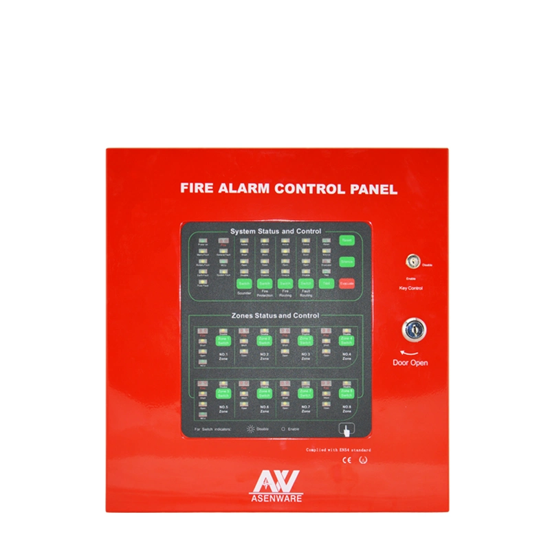 2 Zone Evacuation Conventional Fire Alarm System Control Panel for Hospital Using
