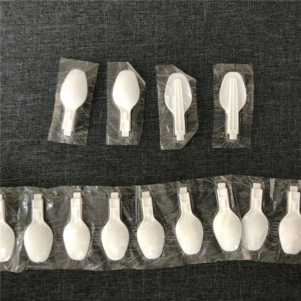 Custom Foldable Disposable Plastic Spoon Fruit Cake Salad Spoon Plastic Cutlery