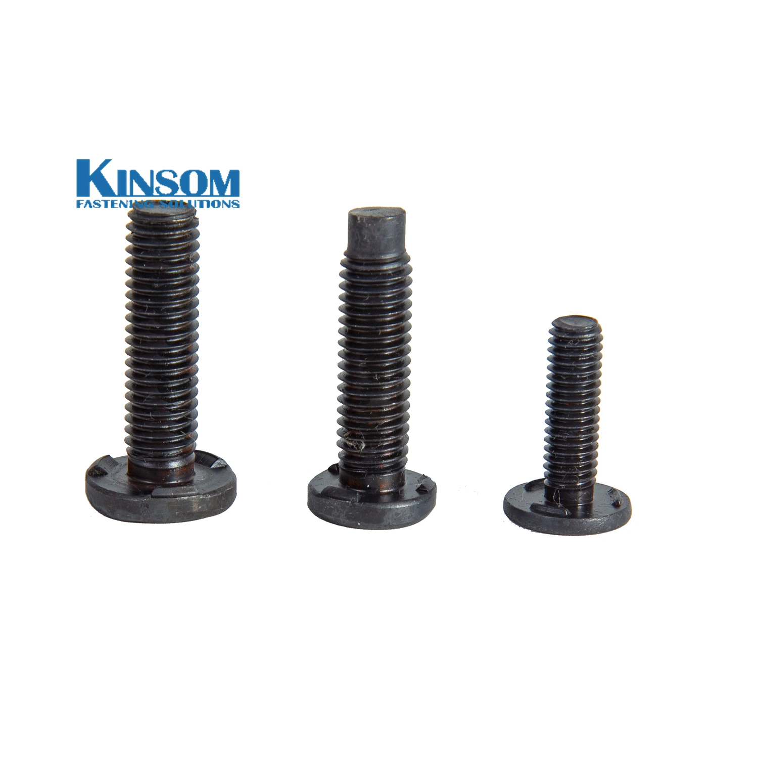 Weld Screw Knurled Neck Screw Black Phosphate Screw Flat Head with Knurling Custom 8.8 10.9 Grade Fastener Weld Bolt