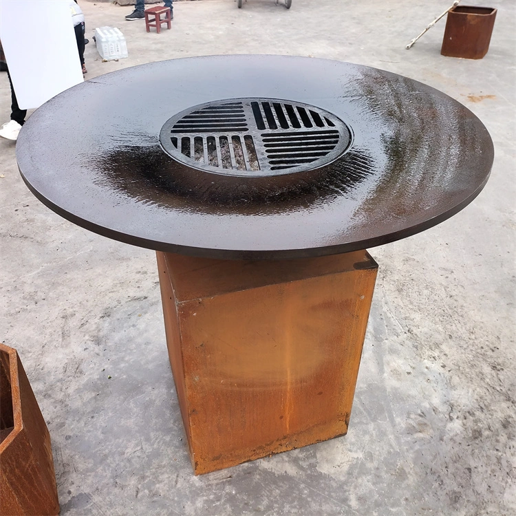 2022 churrasco ao ar livre lenha Brazier fire pit Taça de Incêndio