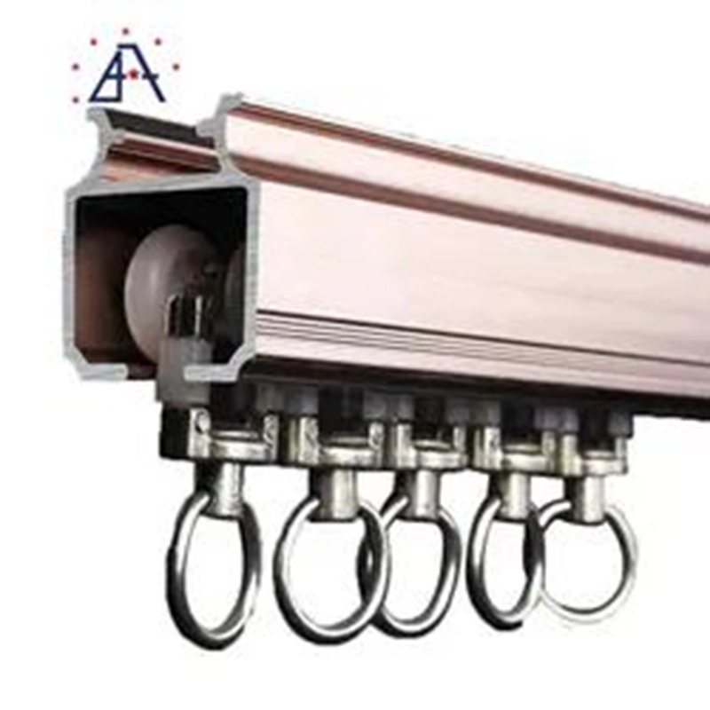 Curtain Rod Aluminium Curtain Rail for Window and Shower Aluminum Profile