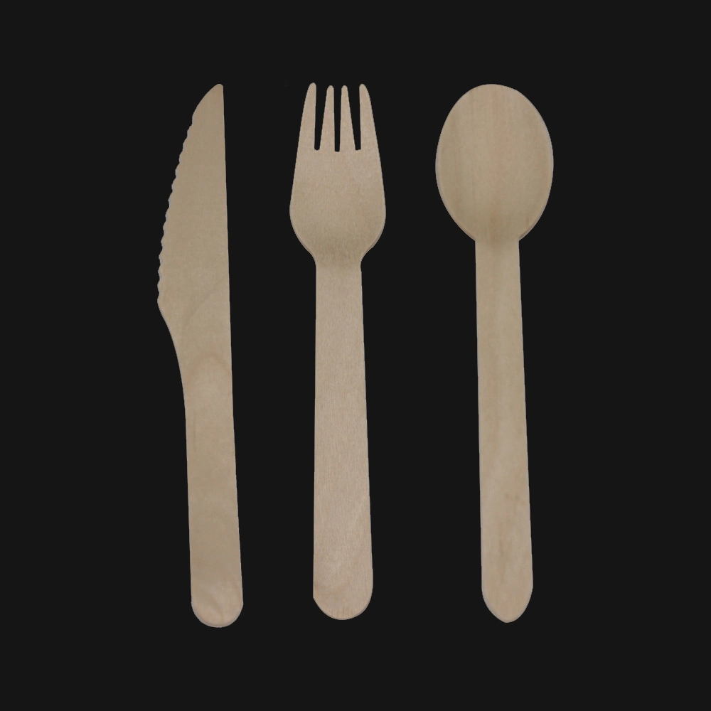 Disposable Wooden Kitchenware Cutlery Set