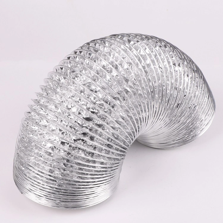 Aire acondicionado ventilación conducto flexible de aluminio de lámina