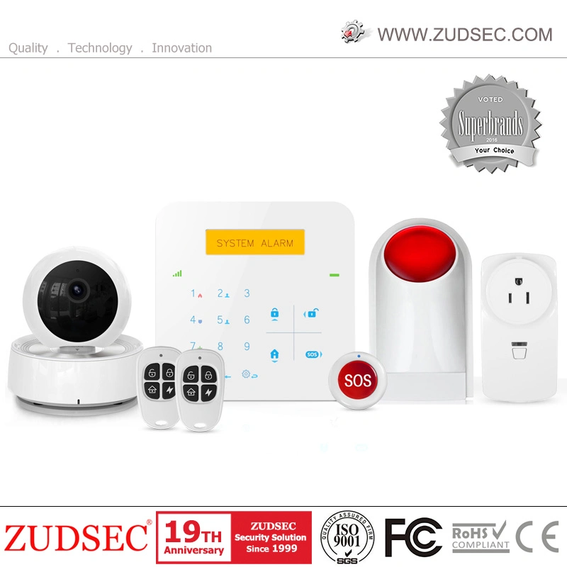 Wireless Burglar GSM Home Security Alarm with Touch Screen