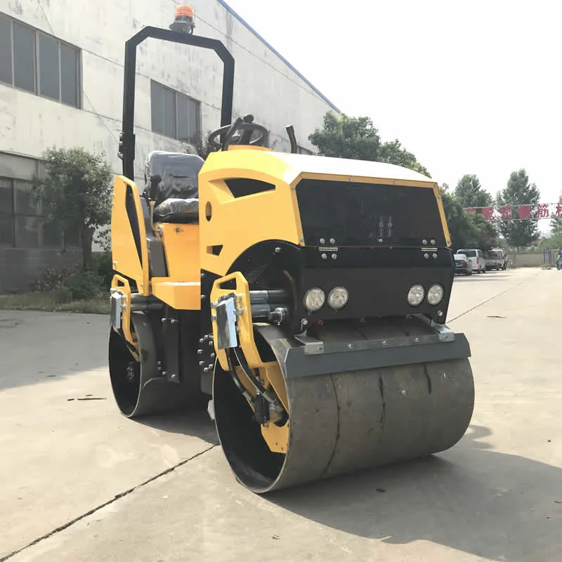 1/1.2/1.5/3/4 Ton carretera de doble tambor compactador vibratorio hidráulico RODILLO rodillo de la carretera de asfalto por la gasolina/Precio motor diésel