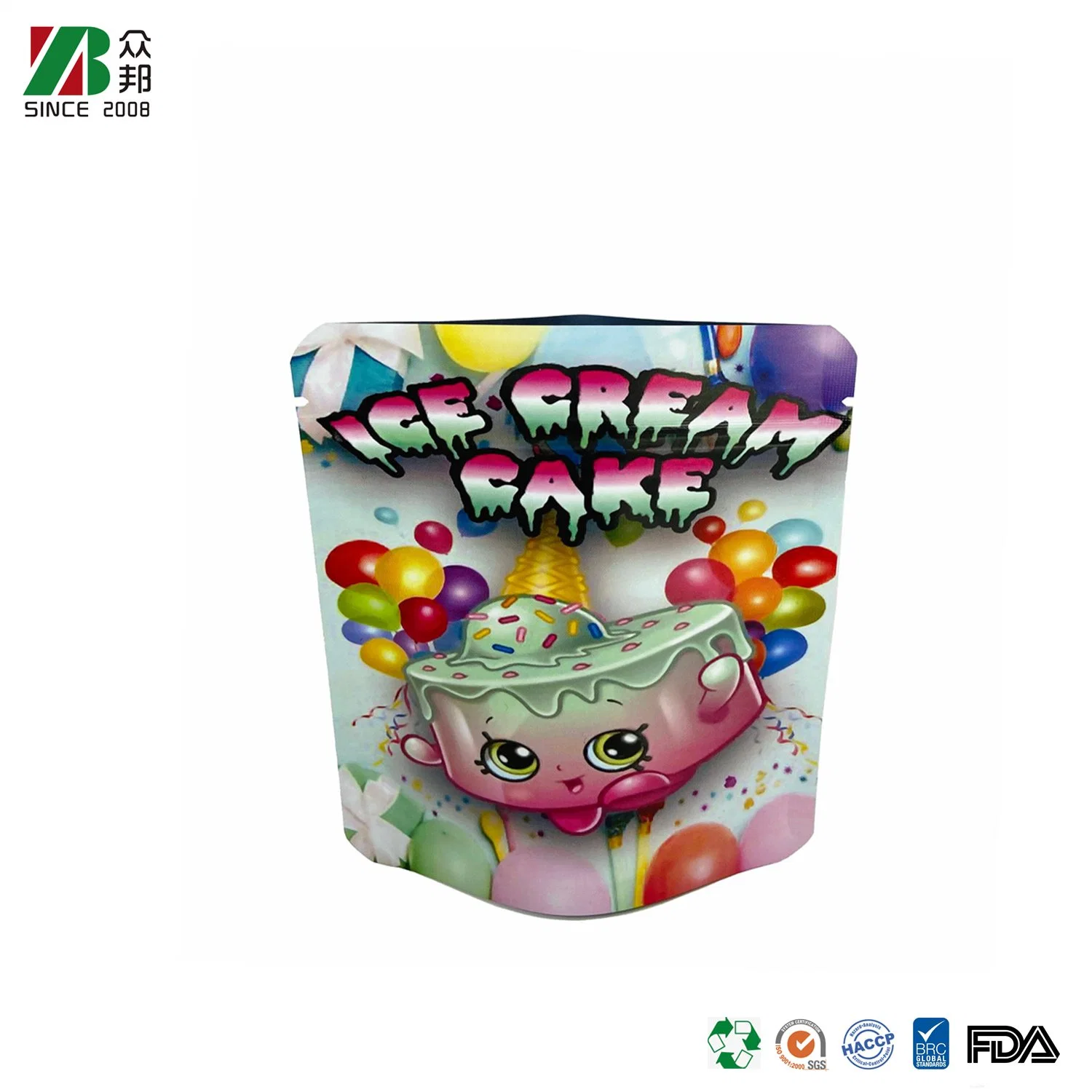 Custom Food Grade Reusable Zipper Stand up Plastic Roasted Mix Cashew Pouch Cake Peanut Packing Nuts Packaging Snack Bag