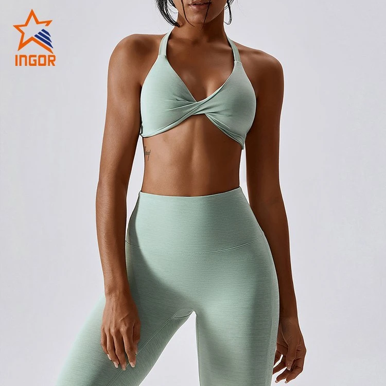 Ingorsports Gym Wear Wholesale/Supplier Suppliers Activewear Custom Women Lulu Fitness Bra Quick-Drying Yoga Clothing Running Sports Wear