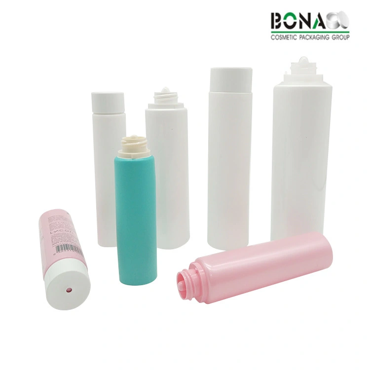 Centro de la tapa abre fácil prescindir de plástico envases cosméticos tubo PE