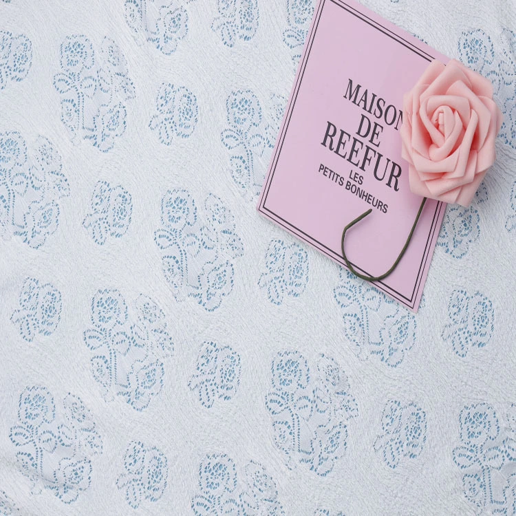 Chiffon de la bulle rose nouvelle mode élastique de vêtements en tissu de dentelle de rideau