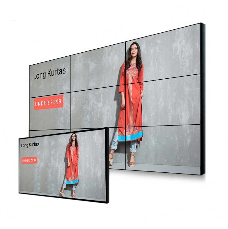 4K Indoor Videowall 55 Inch 2X2 3X3 Splicing Screen LCD Video Wall