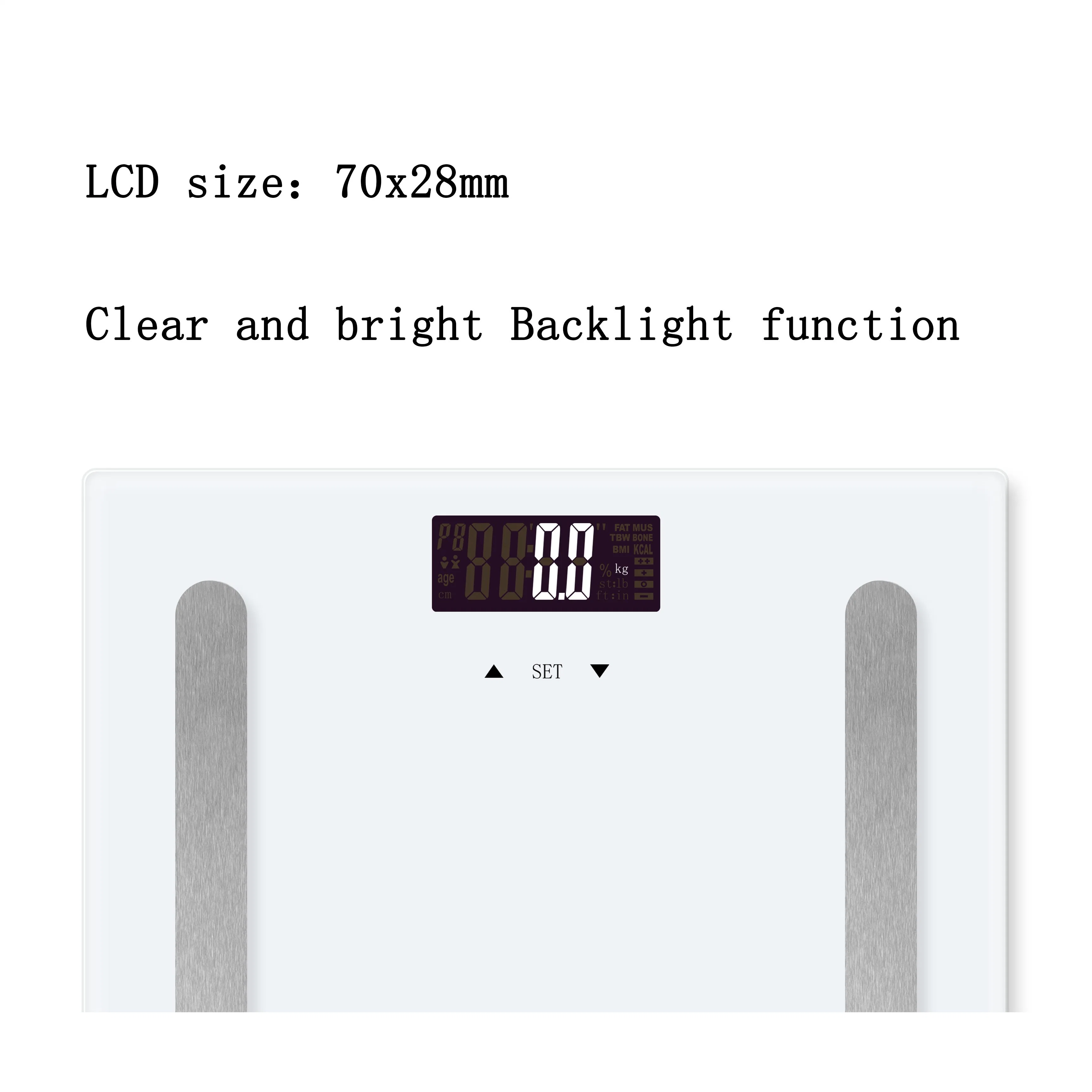 El mejor cuarto de baño de grasa corporal electrónica Báscula 7 en 1