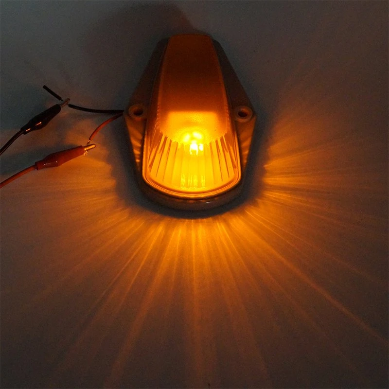 Amber Roof Running Top Light, Warning Light, Cab Top Marker Light