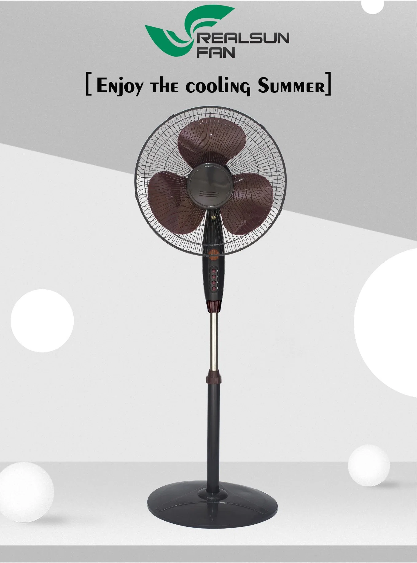 16inch Stand Fan with Indicator Light New Electric Fan