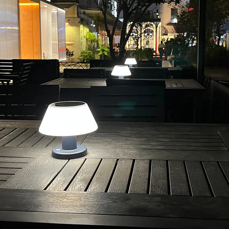 Rechargeable Garden Patio Indoor LED Solar Table Lamp