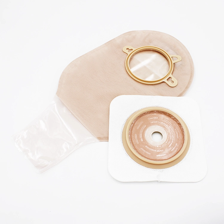 2-Piece Drainable Ostomy Bag with Integrated Easy Closure