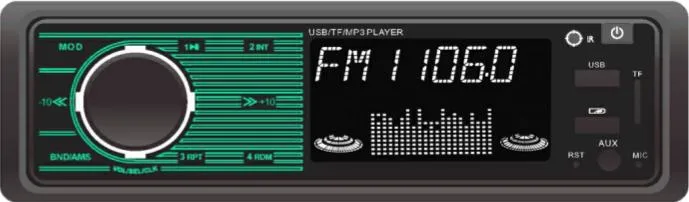Pantalla LCD Super coche reproductor de MP3 con audio para coche Bluetooth USB 7388CI