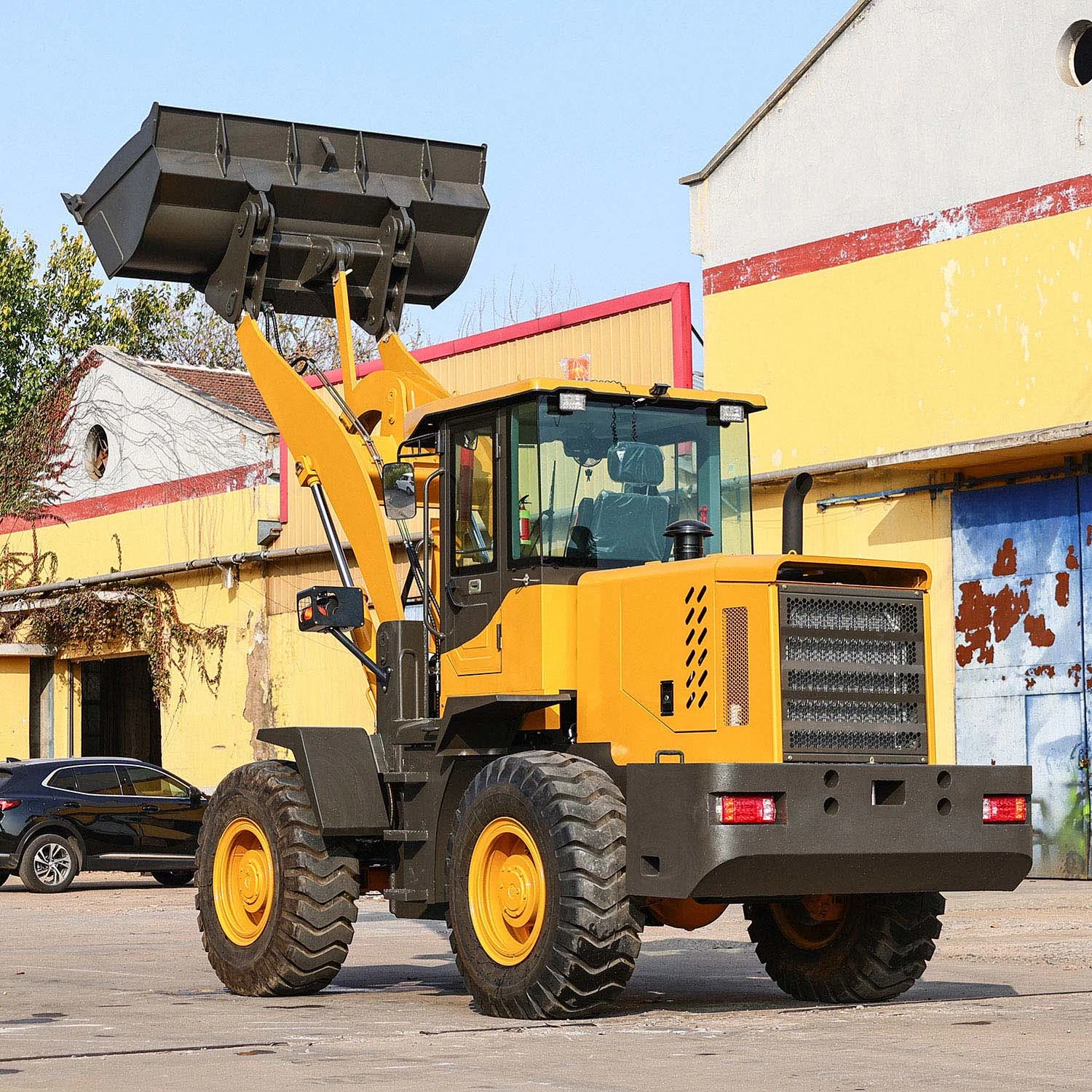 Mini Small 3 Tons Front End Bucket Shovel Wheel Loader with 1.3-1.7cbm B &Snow Blower&Mixing Bucket&Quick Hitch&Yunnei Cummins Weichai&Mulcher