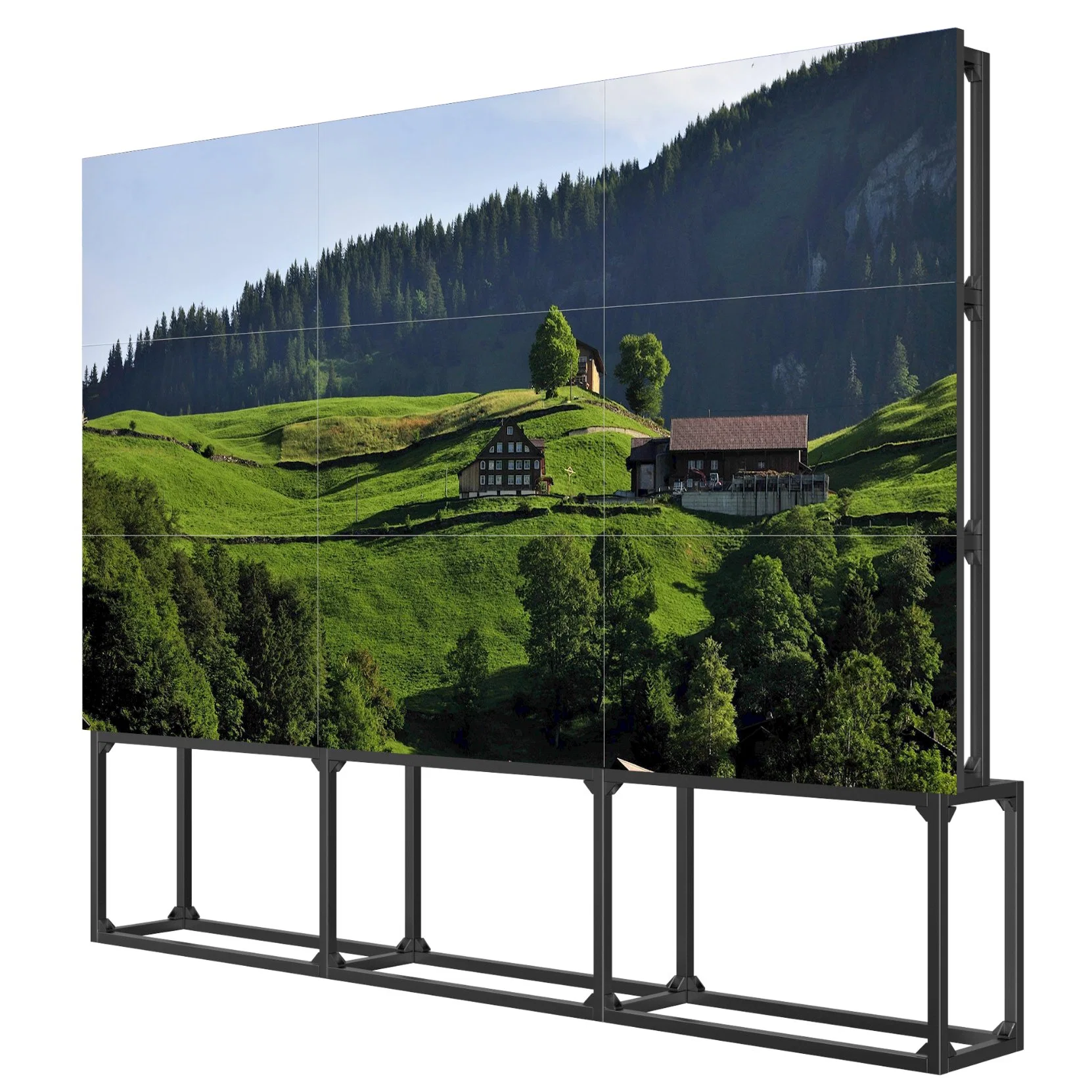 3X3 importés original mur vidéo 46pouces LCD avec contrôleur rack de montage mural 4K Mur vidéo téléviseur LED