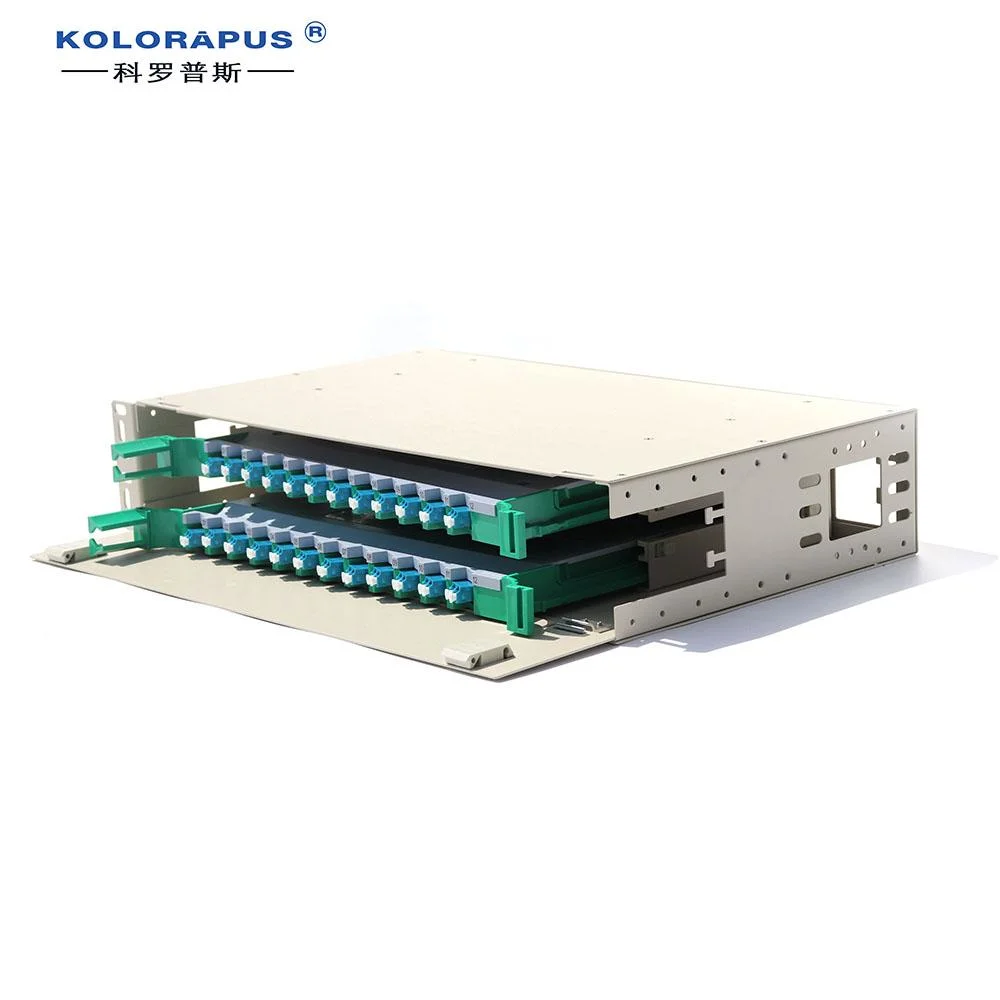 LC 24-Port ODF Caja de distribución de fibra óptica ODF