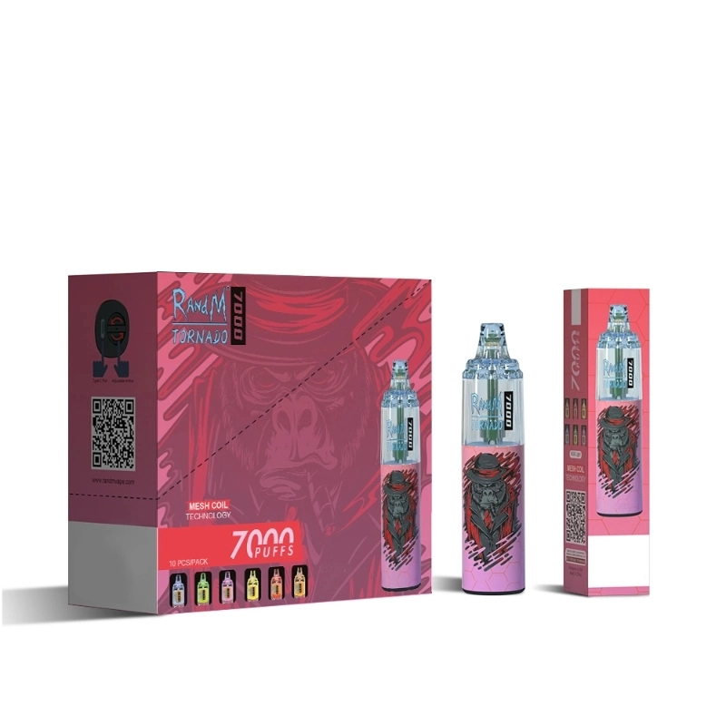 Fumot Randm Tornado 7000 Puffs Ecigarette E-Cig Puff Bar Wape Vaper Electric Hookah Price E-Liquid Pod Disposable/Chargeable Vape