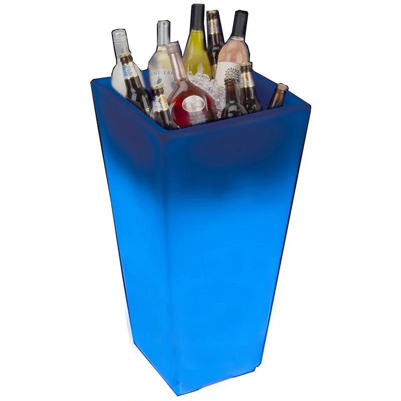 16 Color Changing Waterproof Bar and Nightclub Furniture LED Ice Bucket Pot Doubles