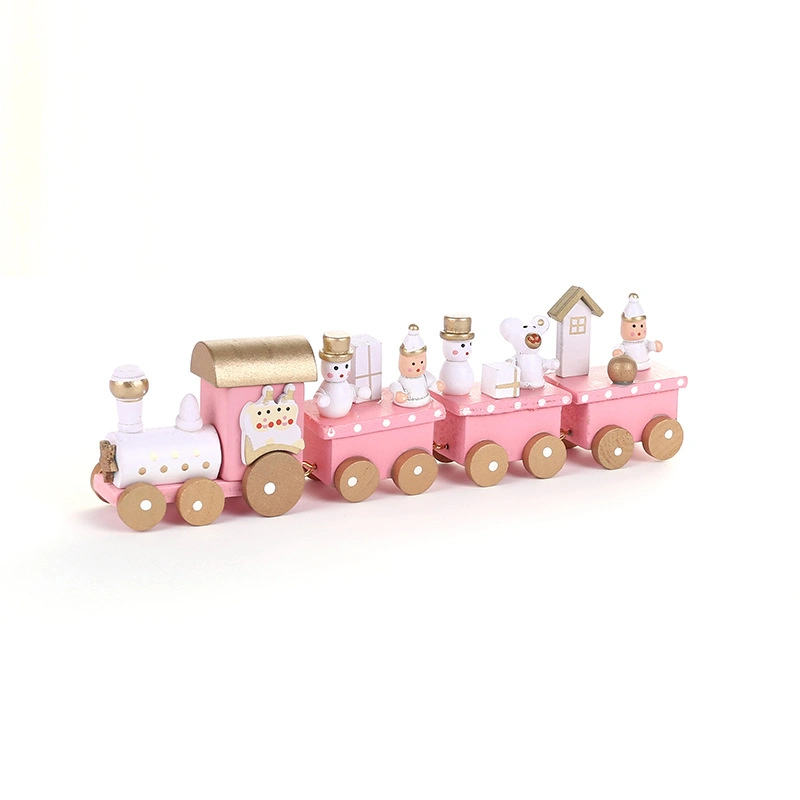 2023 Wholesale/Supplier Wooden Christmas Train Toys