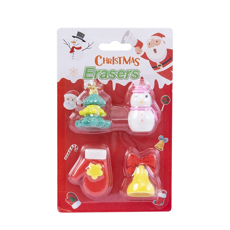 Manufacturers Direct Wholesale/Supplier Four Into Christmas Card Eraser Sets for Students