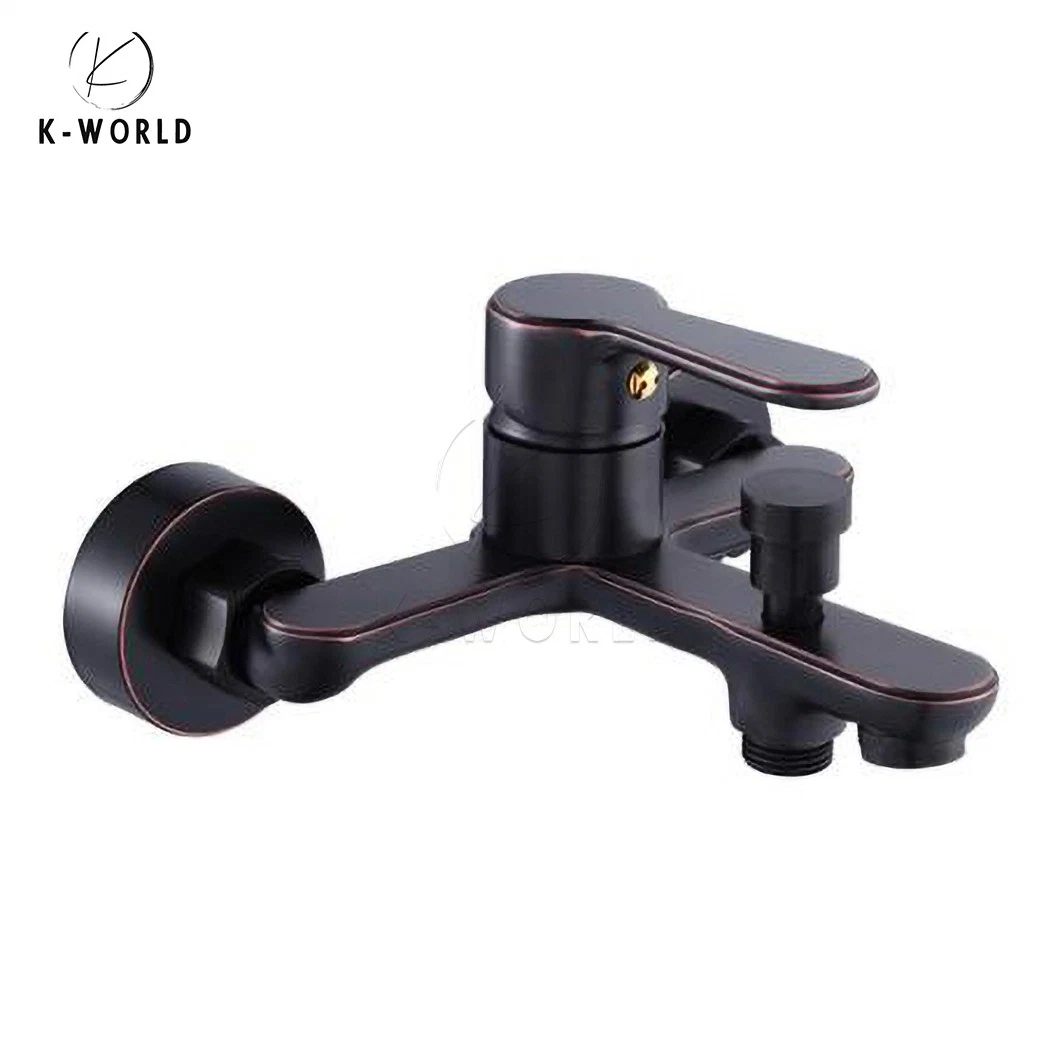 K-World Industrial Bathroom Faucet Manufacturing High-Quality Zinc Material Bathtub Mixer China Countertop Polished Bath Shower Faucet