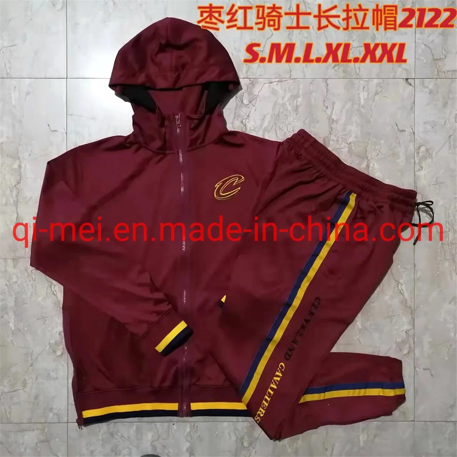 Wholesale/Supplier 76ers Hornets Clippers Mavericks Pistons Cavaliers Blazers Pacers 21/22 N-Ba Full-Zip Training Sport Suits Tracksuits