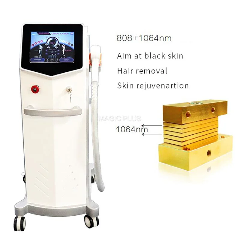 Cheap Price 755 808 1064nm Diode Laser Hair Removal and Skin with ND YAG Laser Epilator