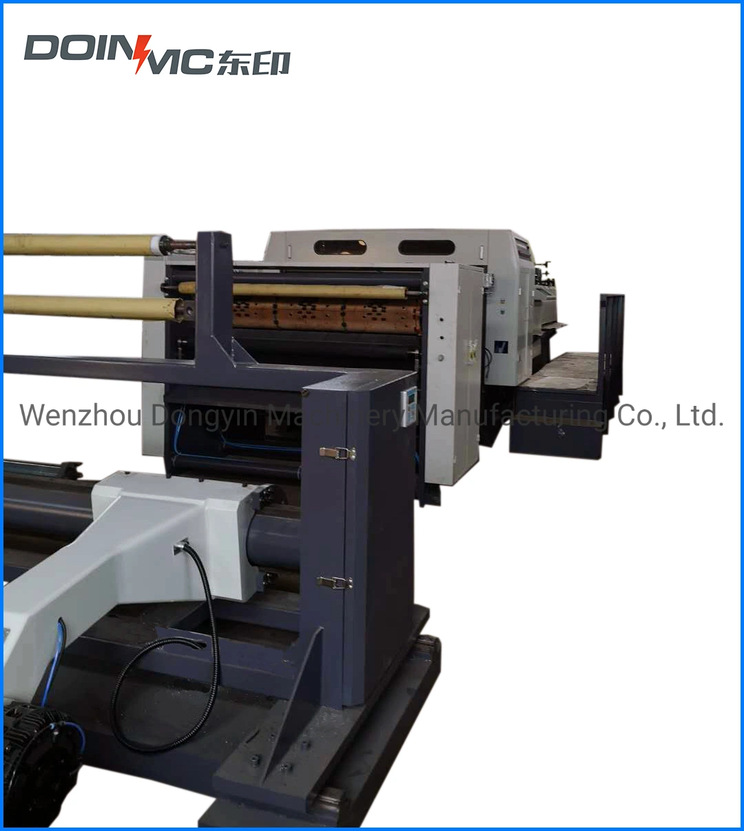 Post Press Industry Automatic Sheeting Machine Single Blade Rotary Cutting with Hole Punching Price