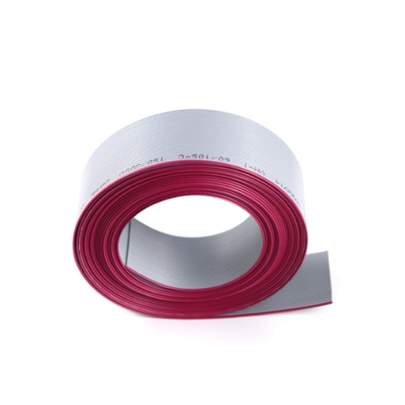 Awm UL2651 PVC Insulation Tinned Copper Electrical Wire 28AWG 6 12 14 16 20 24 44 50 64 Pin 2.54 mm Pitch IDC Connectors Flat Ribbon Cable