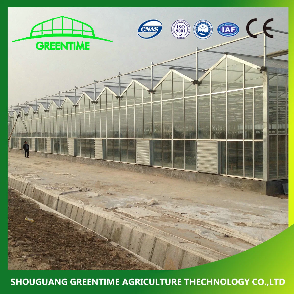 Best Quality Venlo Type Galvanized Steel Structure Glass Greenhouse with Heating System for Hydroponics/Strawberry/Vegetables/Flowers/Tomato/Pepper