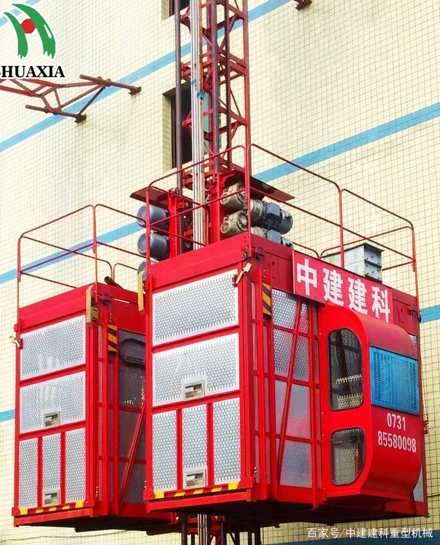 Sc200 Double Cage Construction Hoist Building Elevator