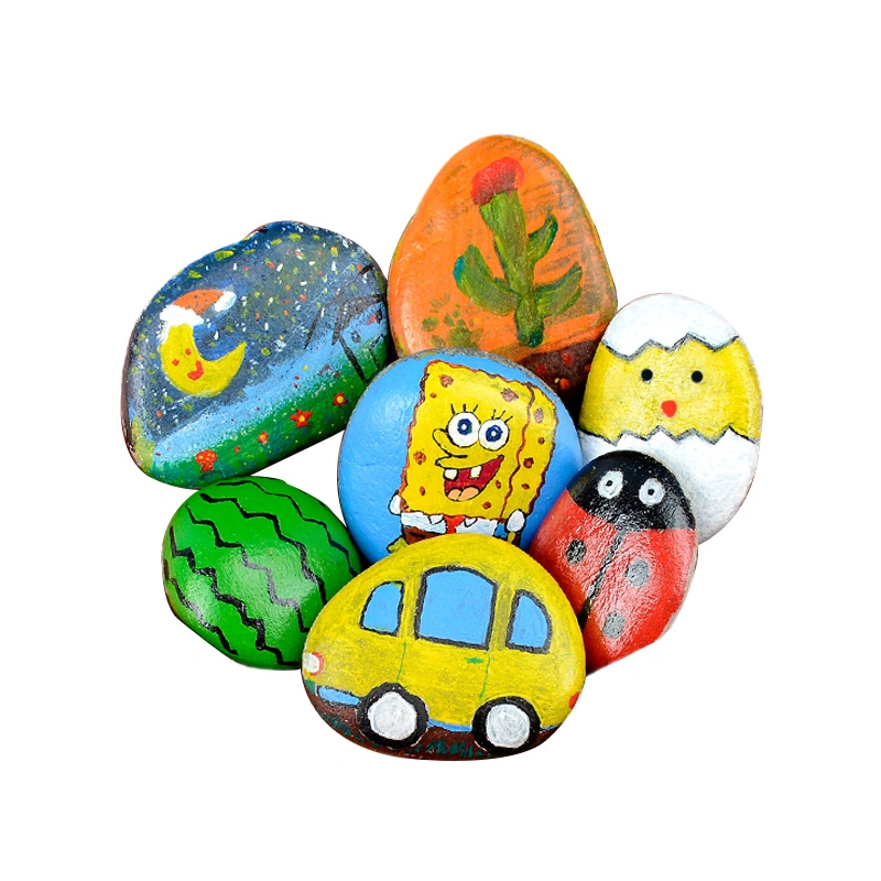 Children DIY Painting Rock Arts & Crafts Kit Stone Art