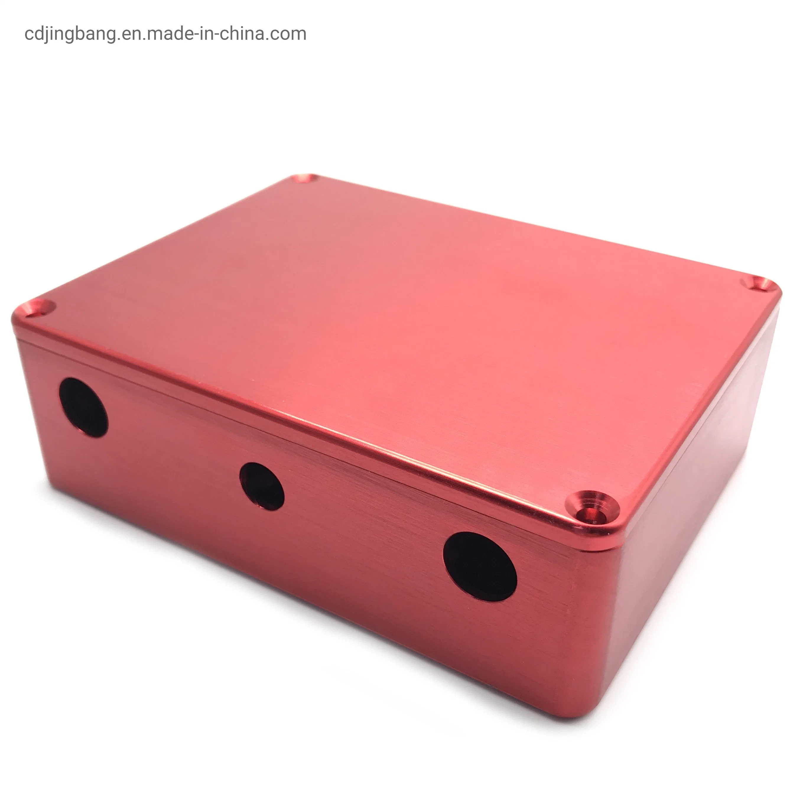 Custom CNC Machining Aluminum Enclosure Black Powder Coating Box Electronics