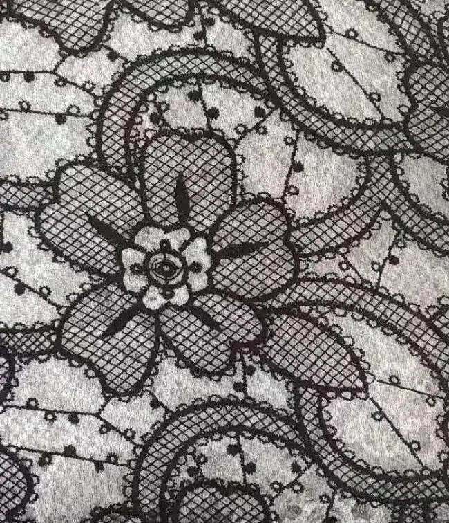 Fashion Polyester Cotton Embroidery Lace Fabric for Dress