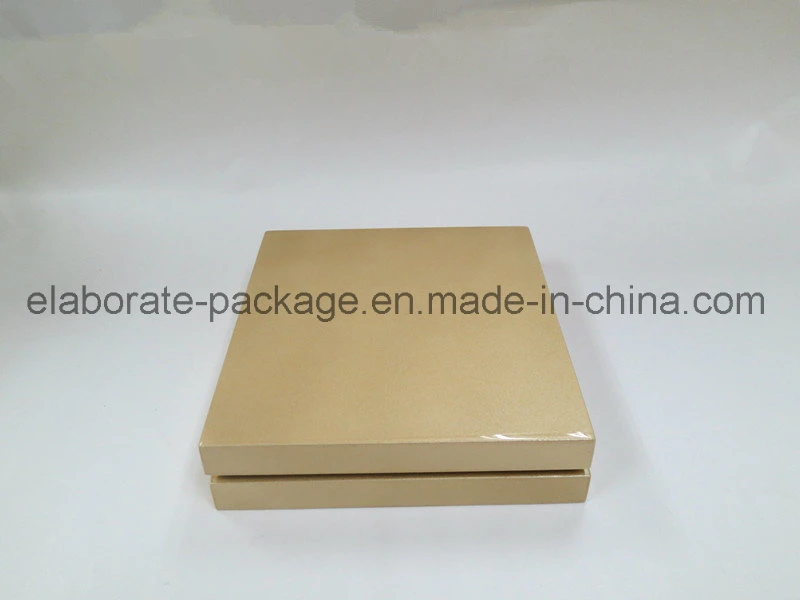 Luxury Champagne Wooden Painting jewelry Packing Gift Box