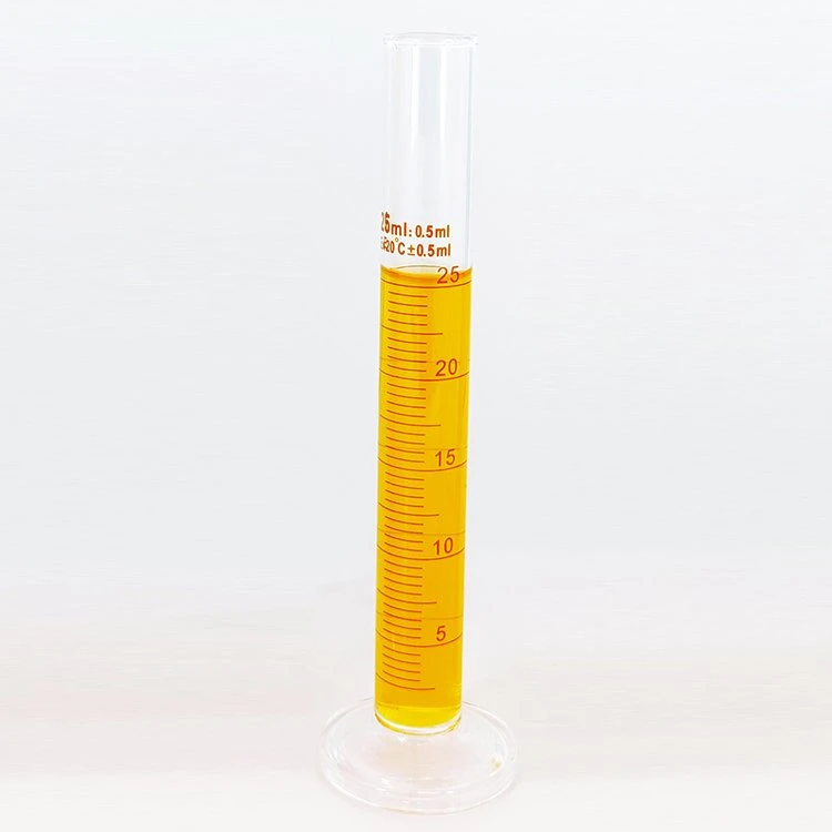 Glass Measuring Cylinder with Round Base