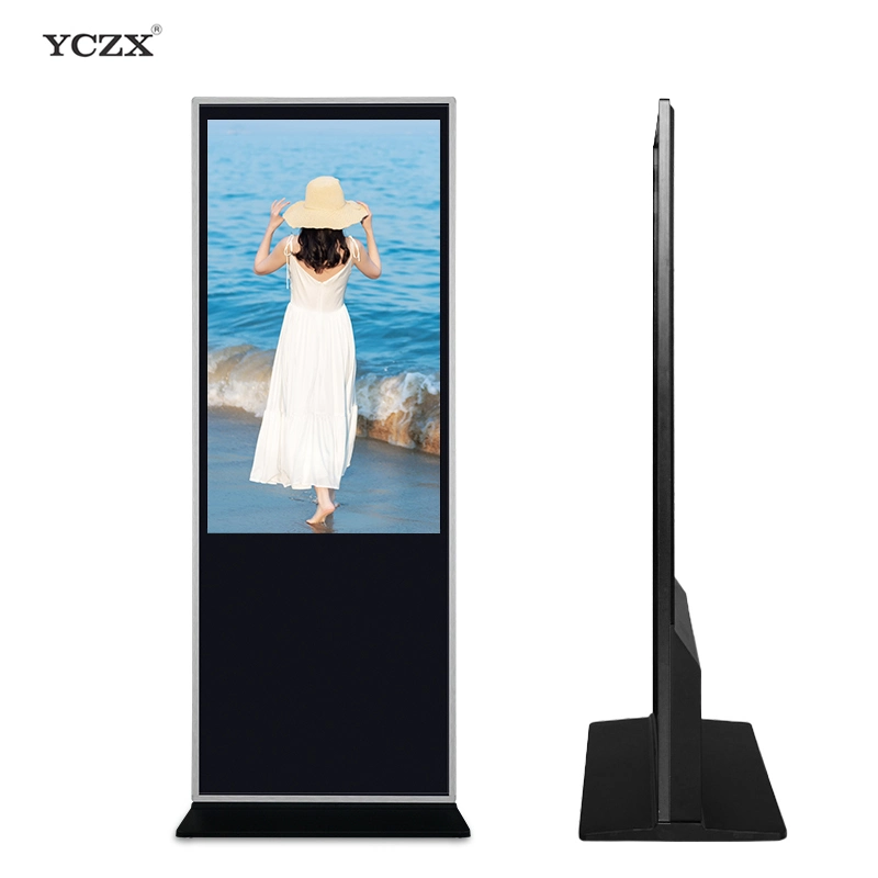 1080P 58 Inch LCD Touch Screen Digital Signage Advertising Kiosk