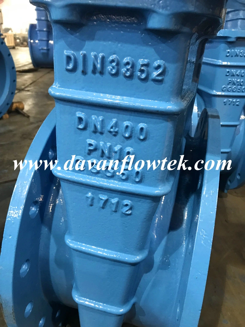 Ggg50 Ductile Cast Iron Flanged Non Rising Stem Brass Seat Water Gate Valve