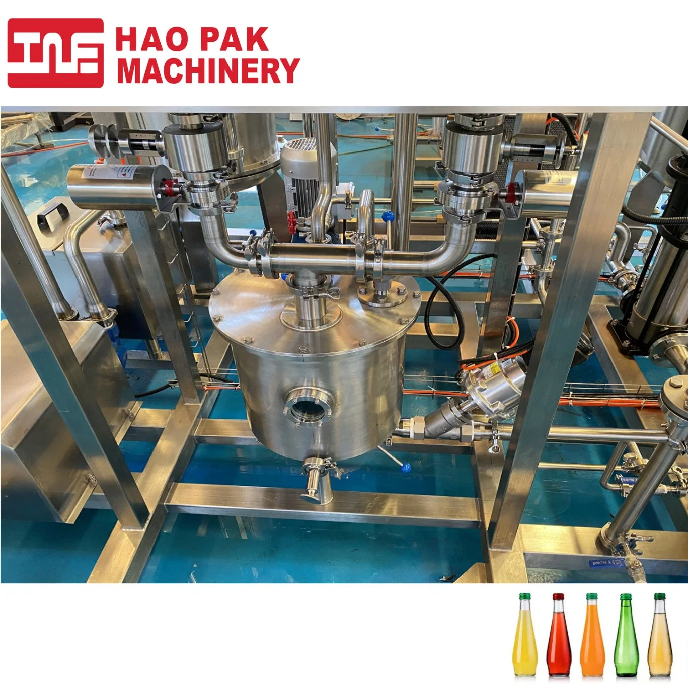 Full Automatic Carbonated Soft Drink Sparkling Water Carbonator CO2 Beverage Mixer Production Equipment