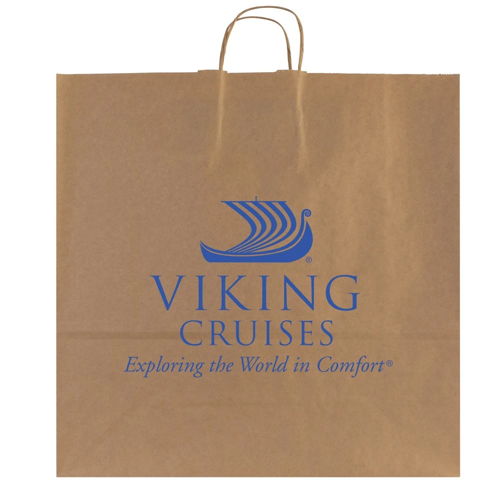 Custom Craft Paper Bag for Carry out Apparel with Handles