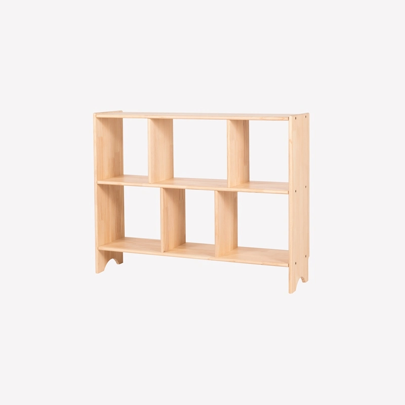 Sólida de madera Bookcase apoyo niños Bookshelf de madera