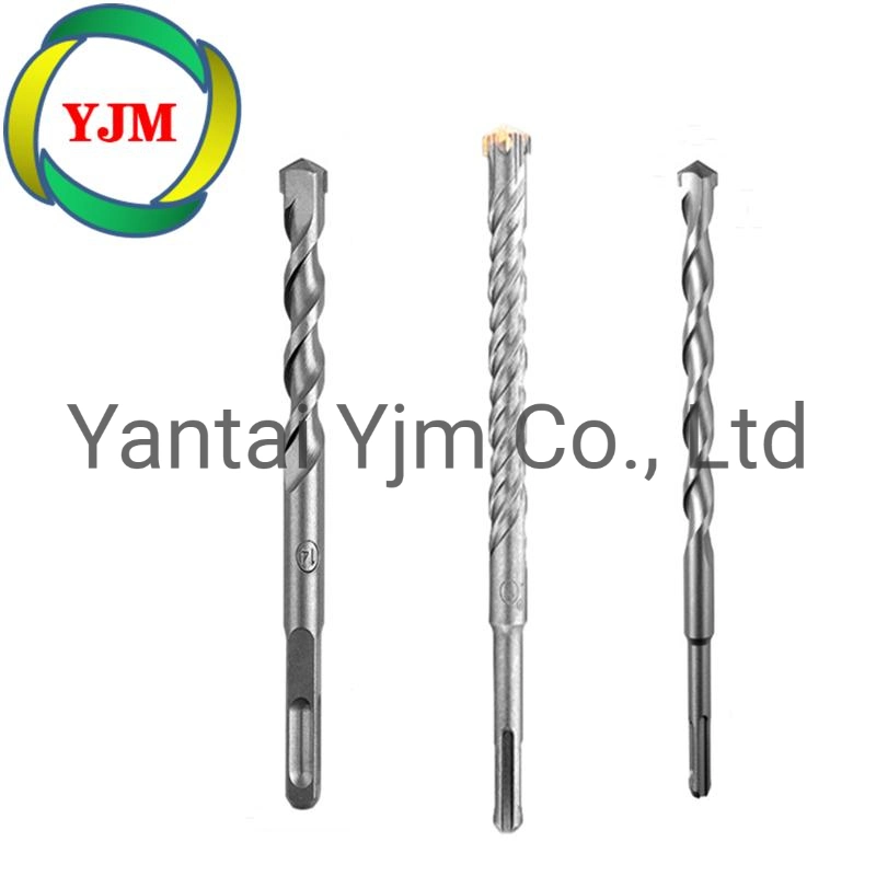 Universal 40CRV Square or Round Shank Percussion Drill Bits, Electric Hammer Drill Bits, Carbide Tipped, Masonry Drill Bit for Percussion, Concrete and Block