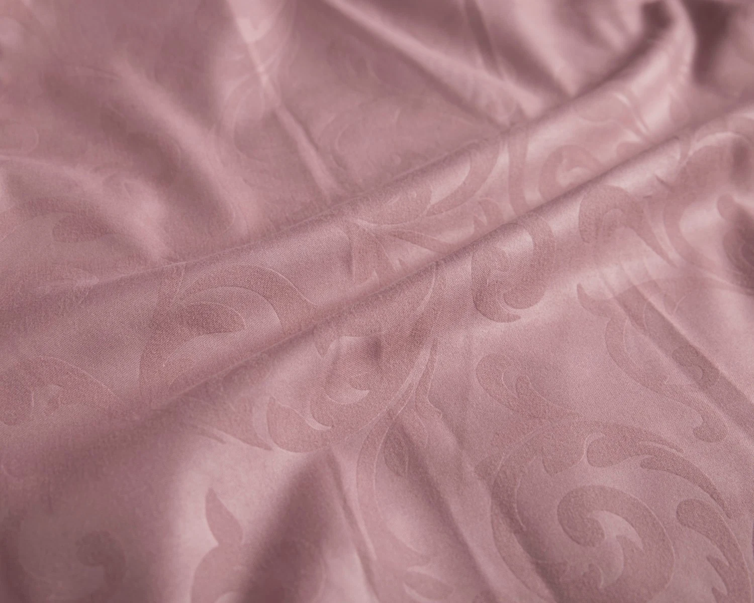 Pink 100% Polyester Brushed Embossed Microfiber Bed Sheet Fabric