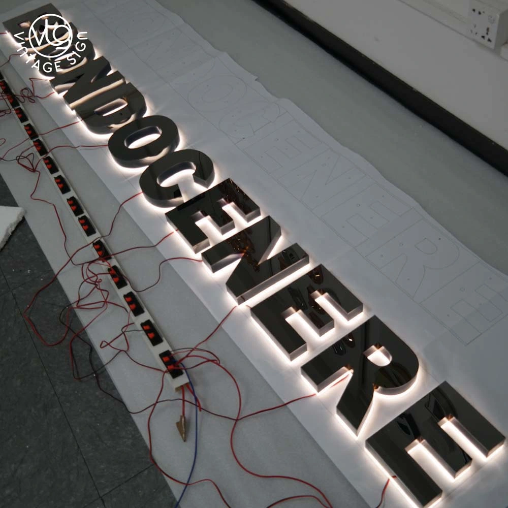 LED Sign Wed 3D LED Channel Letter 12V Edge Lit Acrylic Signs