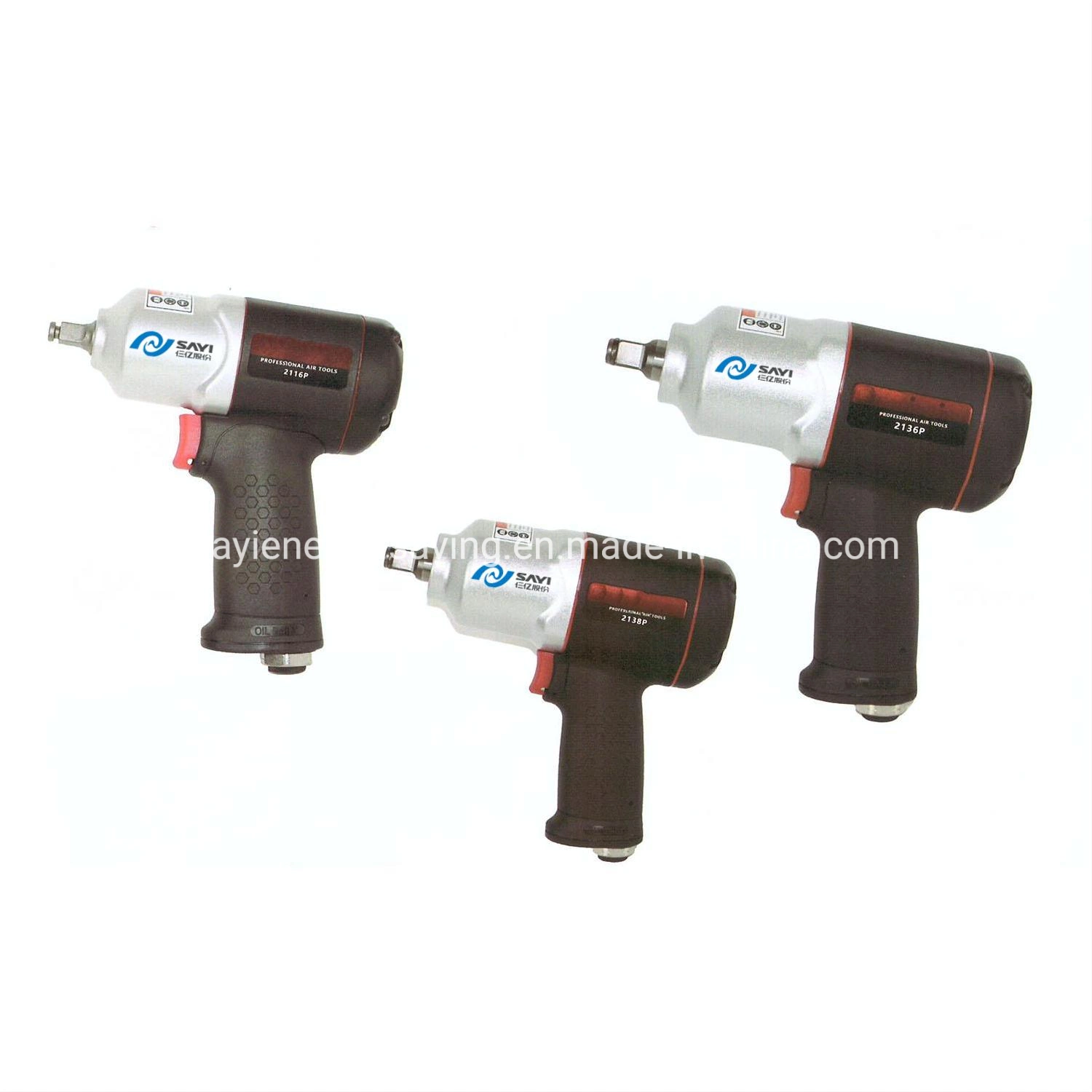 Air Tool Pneumatic Portable Power Handtool Hardware Air Impact Wrench Sy-2116p Sy-2136p Sy-2138p Tools Power Tools Powerful Reliable Durable