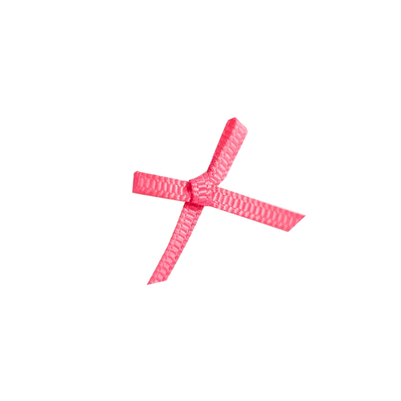 Wholesale Custom Garment Accessories Decorative Gray Pink Small Ribbon Bow