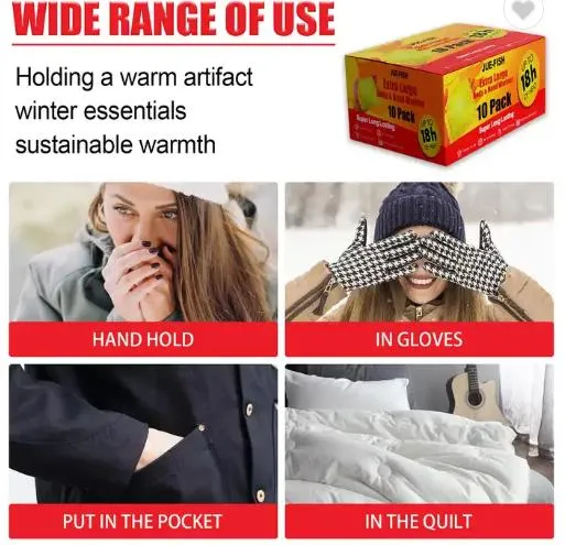 Winter Sale Hand Long Lasting Safe Natural Odorless Air Activated Warmers